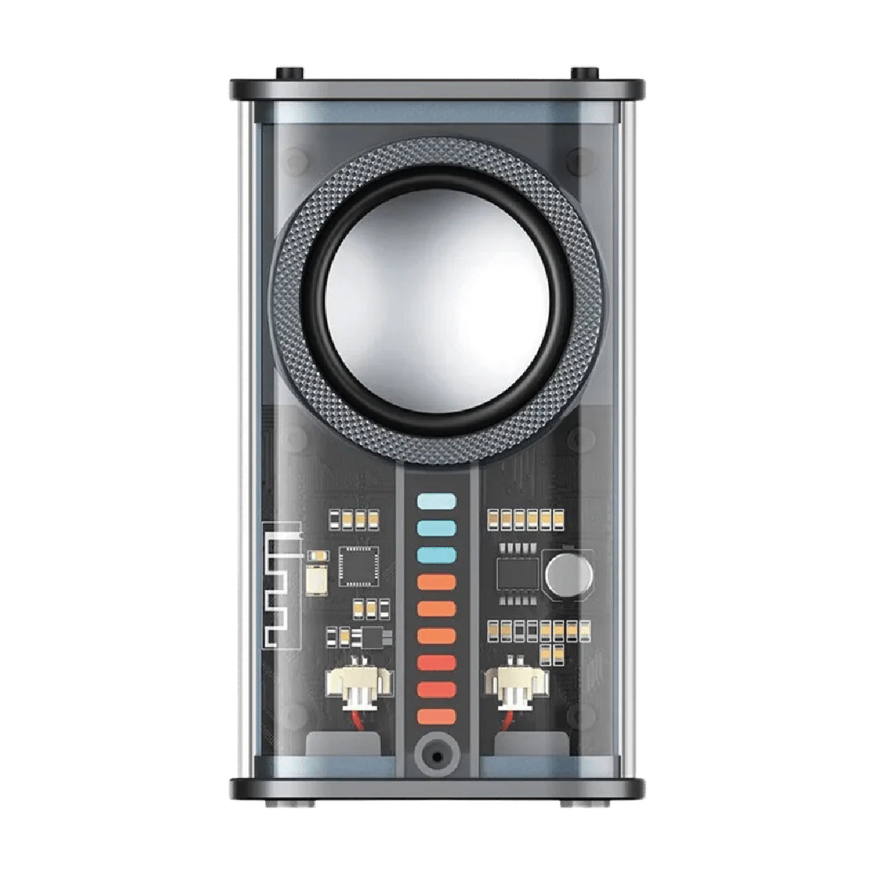 Transparent Mecha Wireless Stereo Bluetooth Speaker - Black (K07B) Transparent Mecha Wireless Stereo Bluetooth Speaker - Black (K07B)